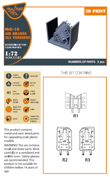 MiG19 Airbrakes (Clear Prop)  CPA72187