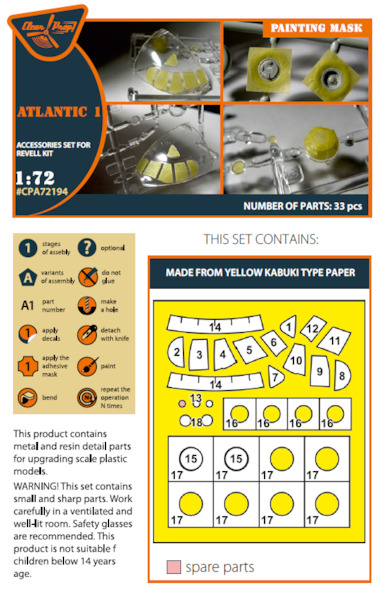 Breguet Atlantic 1 Masking Set (Revell) CPA72194