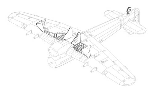 Hawker Typhoon Mk.I Undercarriage Set (Hasegawa)  4164