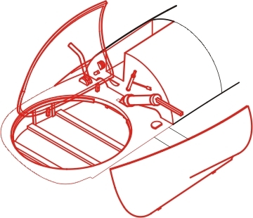 Messerschmitt Me410 undercarriage (Revell/Monogram)  4166