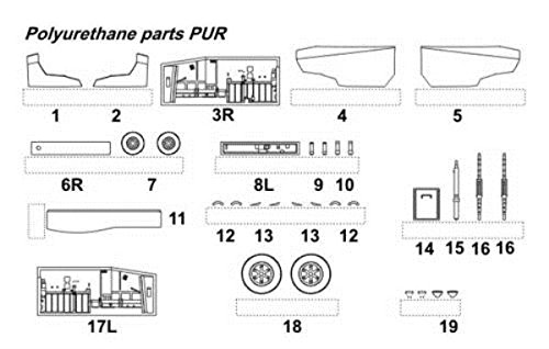Saab JAS39D Gripen Undercarriage (Italeri) 4196