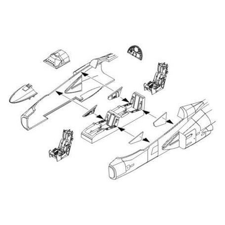 Saab JAS39D Gripen Internal Set (Italeri)  4198