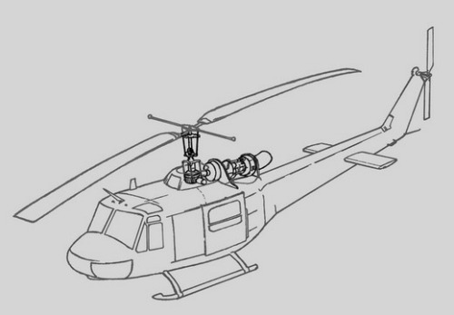 Bell UH1B Huey exterior set (Italeri)  7079