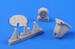 He162A Salamander Nose Undercarriage bay and wheel set (Revell) CMKA5045