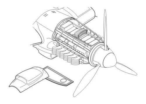 Heinkel He111H Engine Set (Hasegawa)  CMK 7104