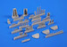 Messerschmitt Me262A Detail Set (Academy) CMKA7173
