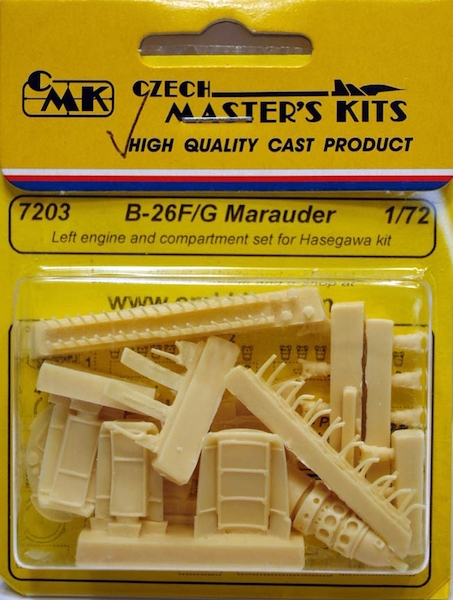 B26F/G Marauder Left engine Compartiment set (Hasegawa) CMK 7203