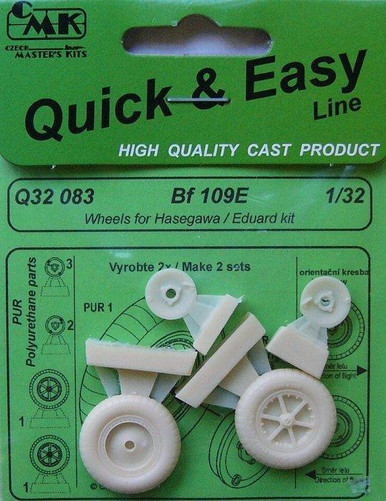 Messrschmitt BF109E Main Wheels (Hasegawa, Eduard)  CMK-Q32083