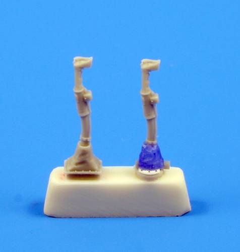 Messrschmitt BF109E/F/G/K Control Columns (2) for Hasegawa/Eduard  CMK-Q32084