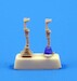 Messrschmitt BF109E/F/G/K Control Columns (2) for Hasegawa/Eduard CMK-Q32084
