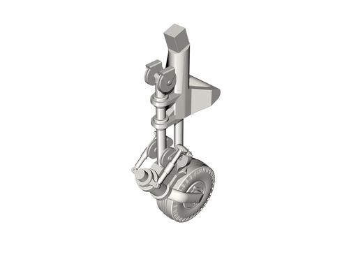 P51D Mustang Thail wheel with strengthened leg (Revell) CMK-Q32322