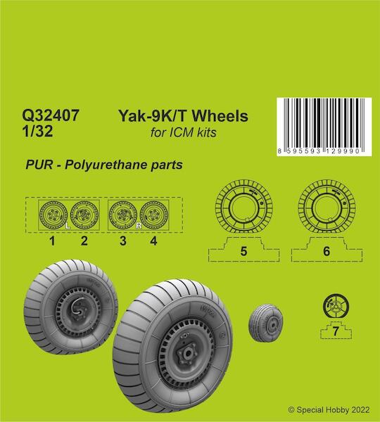 Yak-9T Wheels (ICM)  CMK-Q32407