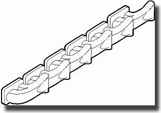 P39 Airacobra Exhausts (6 fishtail type)  CMK-Q48004