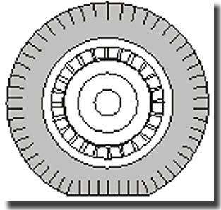 Focke Wulf FW190A/D wheels with circular holes CMK-Q48005