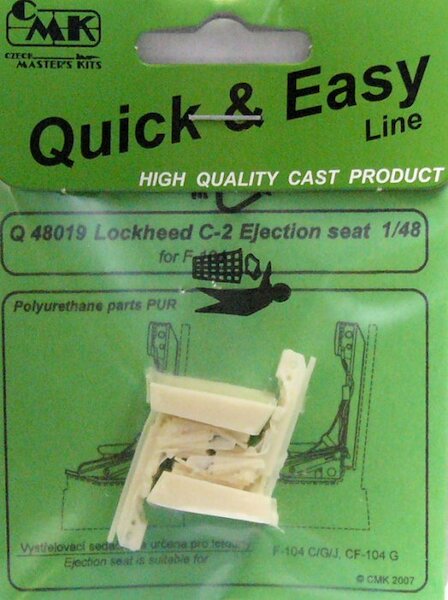 Lockheed C2 Ejection Seat including seat harness for F104 Starfighter CMK-Q48019