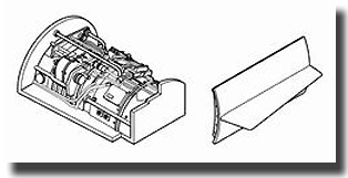 Lockheed F104 Starfighter Engine and cover (Hasegawa)  CMK-Q48029