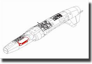 Lockheed F104 Starfighter Electronic bay (Hasegawa) CMK-Q48031