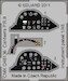 Canberra PR Mk9 Instrument Panel (Airfix) CMK-Q48136