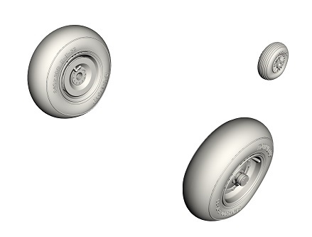 Siebel Si204/Aero C3 Wheels (Special Hobby) CMK-Q48352