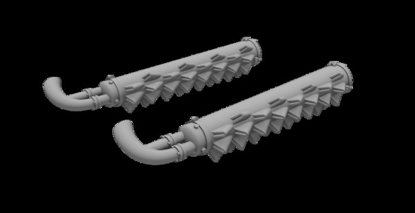 Beaufighter Hedgehog Flame damper Exhausts / Aussie Type (Revell) CMK-Q48387
