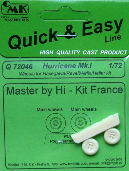 Hurricane MK1 Wheels (Academy)  CMK-Q72046