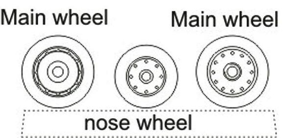 Vought F8 Crusader wheels (Academy)  CMK-Q72062