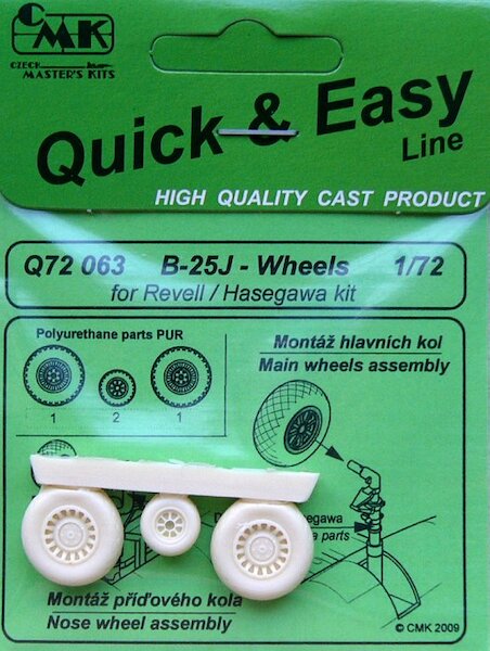 NA B25 Mitchell wheels (Hasegawa) CMK-Q72063