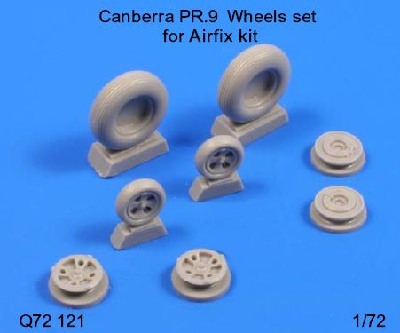 Canberra PR9 Wheel set (Airfix)  CMK-Q72121