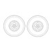 Hawker Hurricane MKI 'fabric Wing" correctional five spoke wheels (Airfux) CMK-Q72197