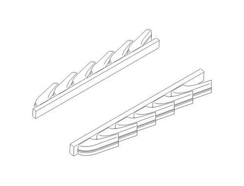 Messerschmitt BF109G-6 Exhausts (Airfix)  CMK-Q72205