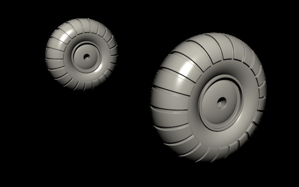 Focke Wulf FW189A-1/2 main wheels (ICM) CMK-Q72284