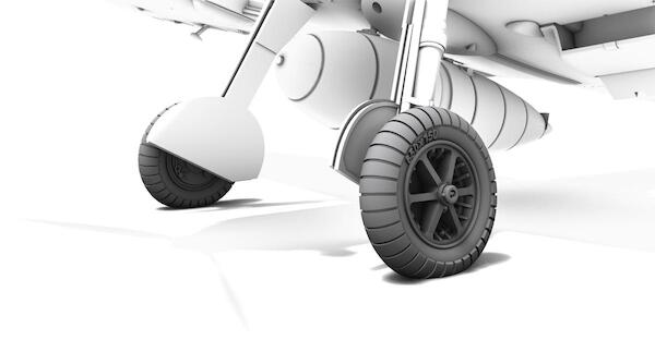 Messerschmitt Bf109E Wheels (Special Hobby)  CMK-Q72384