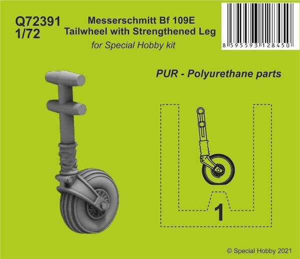 Messerschmitt Bf109E Tailwheel with strengthened wheel (Special Hobby)  CMK-Q72391