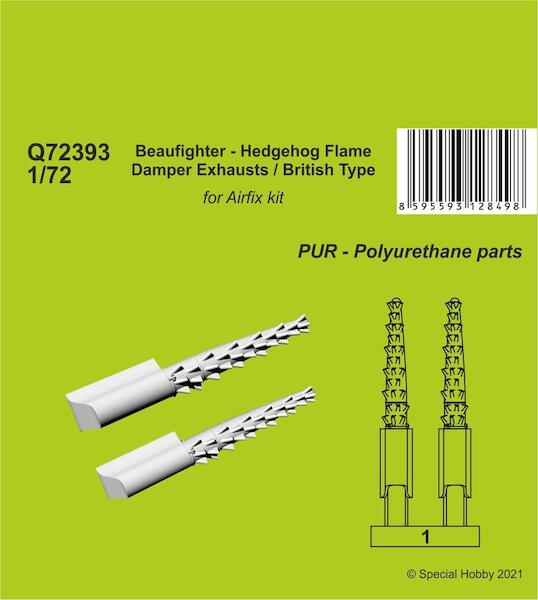 Beaufighter - Hedgehog Flame Damper Exhausts / British Type  CMK-Q72393