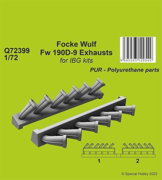 Focke Wulf FW190D-9 Exhausts (IBG) CMK-Q72399