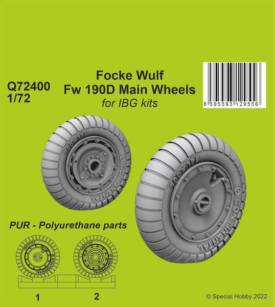 Focke Wulf FW190D-9 Main wheels (IBG) CMK-Q72400