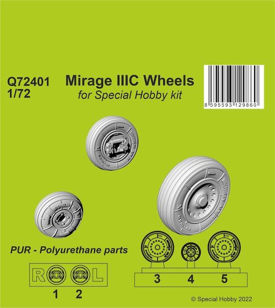 Mirage IIIC Wheels (Special hobby) CMK-Q72401