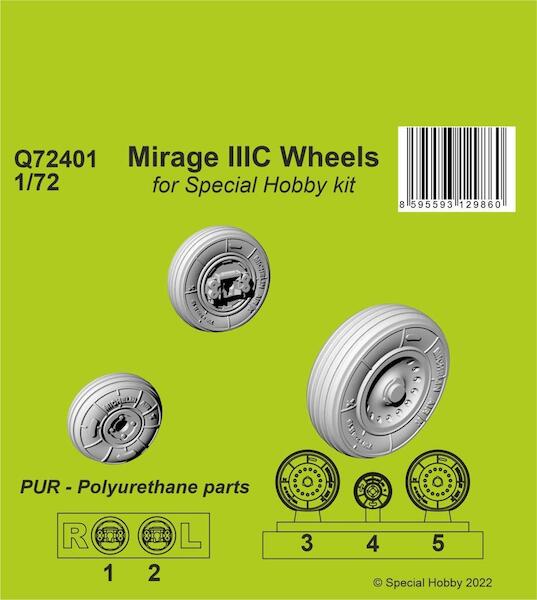 Mirage IIIC Wheels (Special hobby)  CMK-Q72401