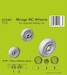 Mirage IIIC Wheels (Special hobby) 129-Q72401