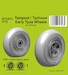 Tempest/Typhoon Early type Wheels (Airfix) 129-Q72413
