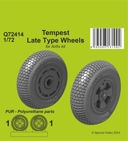 Tempest Late type Wheels (Airfix) CMK-Q72414