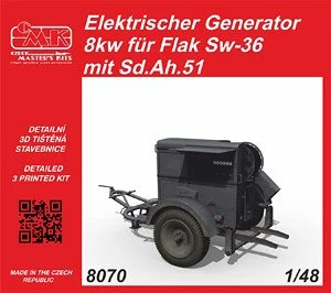 Elektrischer Generator 8kw für FLAK SW36 mit SD AH.51 Anhanger CMK8070