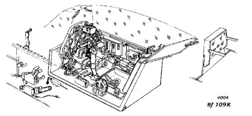 Messerschmitt BF109K Interior Set (Hasegawa/Fujimi) CMKA4005