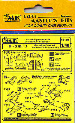 Il2m/3 Control Surfaces (Accurate Miniatures)  CMKA4016