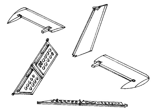 BAC Lightning Control Surfaces (Airfix)  CMKA4026