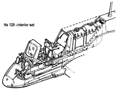 HS129B Interior Set (Hasegawa)  CMKA4066