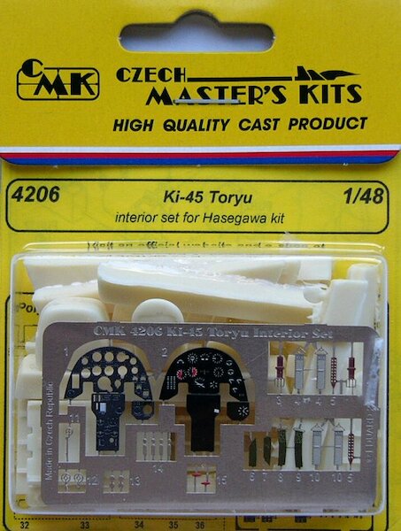 Kawasaki Ki45 Toryu Interior Set (Hasegawa)  CMKA4206