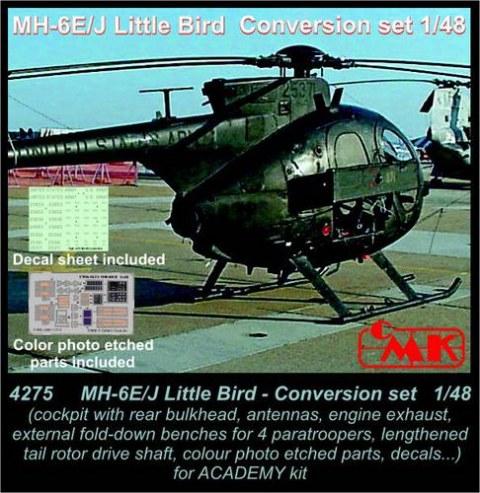 Hughes MH6E/J Little Bird Conversion set (Academy/Hasegawa)  CMKA4275