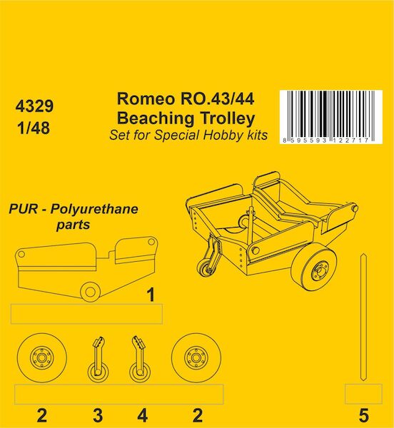 Romeo Ro43/44 Beaching Trolley (Special Hobby) (REISSUE) CMKA4329