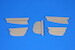 Spitfire MKI Control Surfaces set (Airfix) CMKA4337